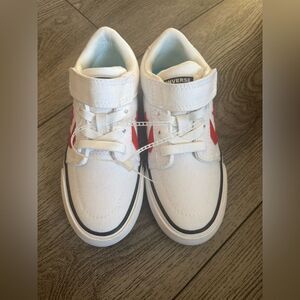 Converse Kids' White and Red Sneakers